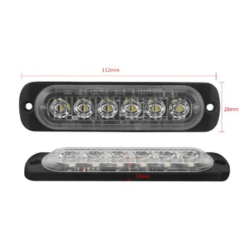 

Accessories LED Work Light Super bright 4Pcs Set White Replacement 112x28x10mm Car