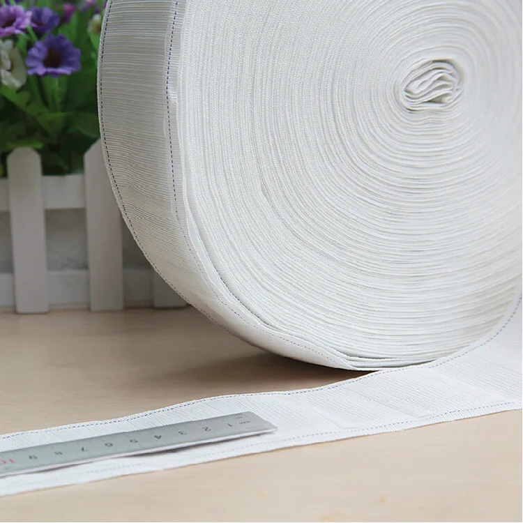 

Luo Spring Textile Manufacturers Direct Selling Fabric Curtain Header Tape Wholesale Hook Four-claw Hook Woven Belt Sun-resistan