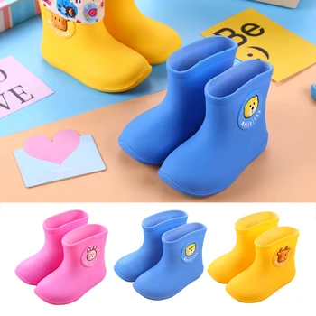 

Children Rain Boots PVC Kids Baby Cartoon Shoes Toddlers Waterproof Slip-proof Cartoon Shoes