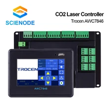 

Scienode AWC7846 CO2 Laser Controller Panel Cutting System Cards DSP For 6 Heads Engraver Cuttings Accesories Kits 2021 NEWEST