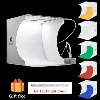 

20*20Mini Folding Studio Diffuse Soft Box Fotografia Lightbox Black White Background Photography Photo Studio Box Kit Soft light