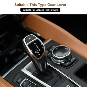 

Car Shift Knob Panel Gear Button Cover Emblem M-POWER Performance Sticker Fit for -BMW X1 X3 X5 X6 M3 M5 F01 F10 F30 F35 F15