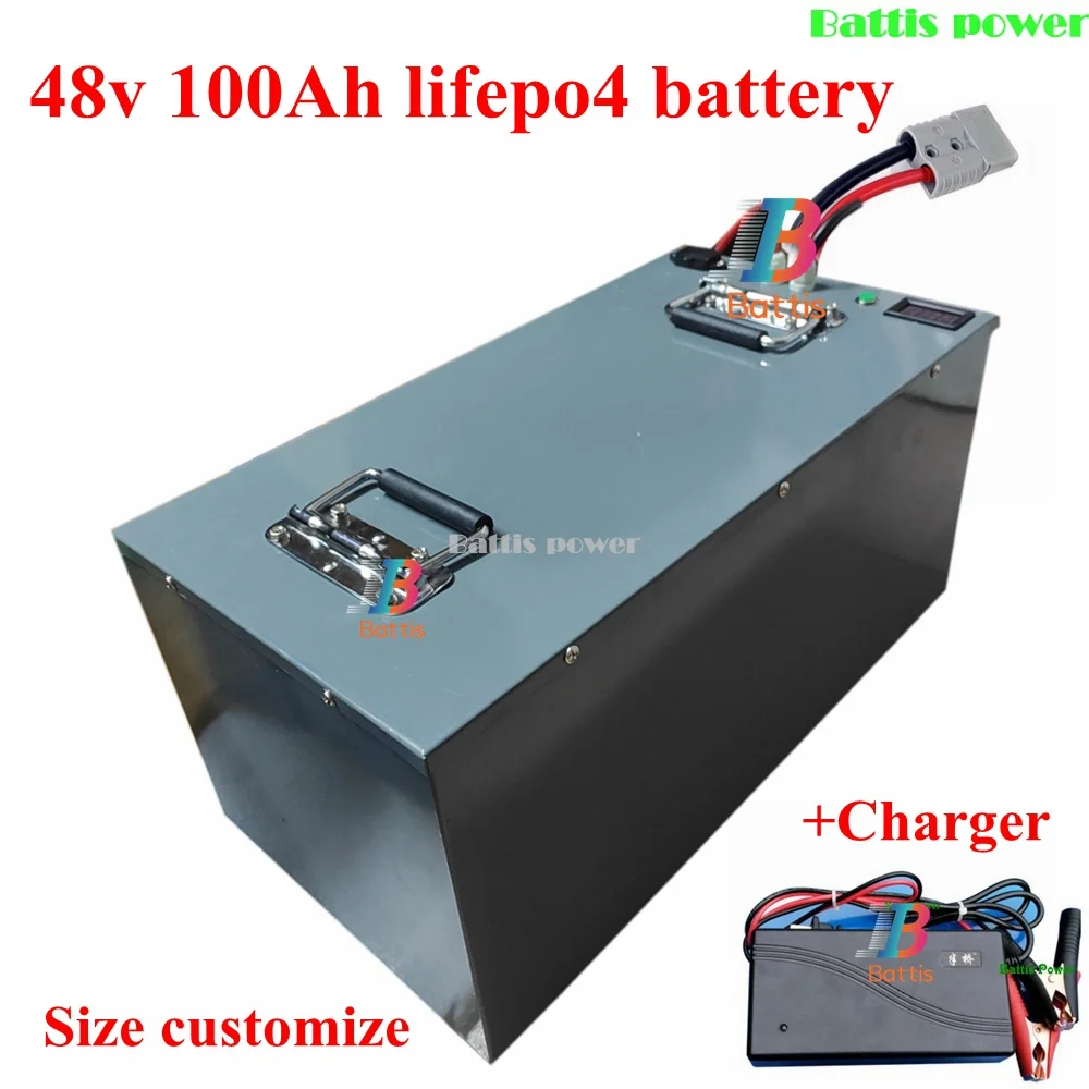 Waterproof 12.8V 12V 400AH Lifepo4 lithium battery for Golf Carts power  supply EV Solar Storage inverter boat + 20A charger - AliExpress