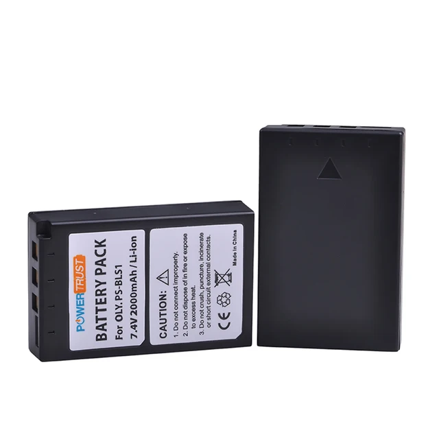 2000mAh BLS-1 BLS1 Battery and Charger for Olympus PS-BLS1 PEN E-PL1 E-PM1 EP3 EPL3 Evolt E-420 E-620 E-450 Digital SLR Cameras 2Battery