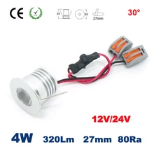 1 Вт 2 Вт 3W 4 Вт COB 12 в 24 В dc мини Точечный светильник внутренний встроенный шкаф кровать комната прожектор CE