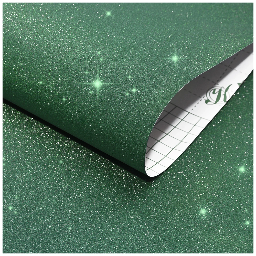 

Flash Green Peel and Stick Wallpaper Self-Adhesive Removable Vinyl Linen Wallpaper Christmas DIY Decoration Wall Stickers Decor