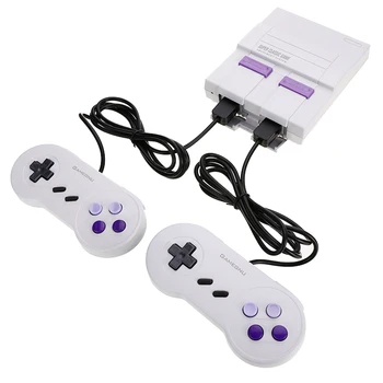 

8bit Dual Gamepad Controls Built-in 660 Classic Games Retro Family Classic Handheld Game Players for SNES Games Console+AV Cable