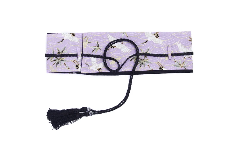 Women Cummerbunds Wide Belt Japanese Style Cotton Femme Kimono Waist Belt Cummerbunds Retro Elastic Waist Belt