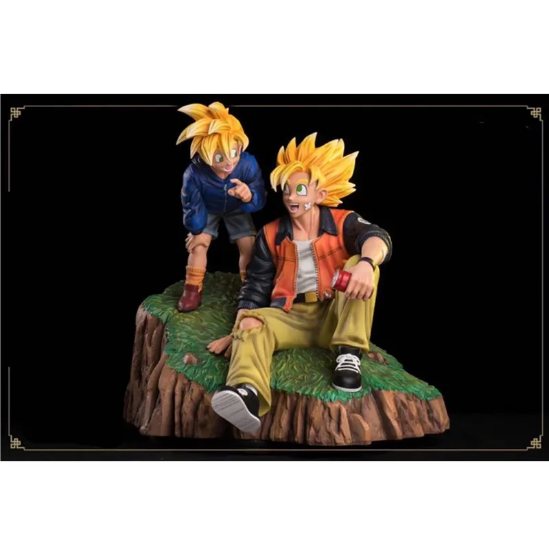 42 см Dragon Ball Сон Гоку сон Гохан 1/6 отец и сын праздник GK статуя смола фигурка Коллекция Модель игрушки M3548 - Цвет: Многоцветный