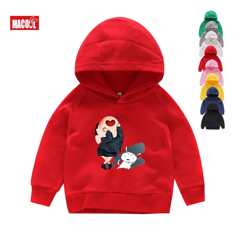 Crayon Shin-chan/одежда Детские толстовки с капюшоном в стиле японского аниме толстовки с капюшоном Crayon Shin Chan детская одежда брендовая одежда для мальчиков от 2 до 12 лет