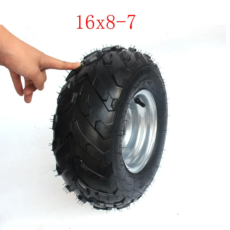 Молния 16x8. 00-7 вакуумная шина ATV шин подходит для ATV 50CC, 90CC, 70CC, 110CC, 125CC внешняя шина