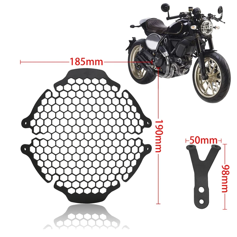 Защита фар мотоцикла, защитная решетка, крышки фар для DUCATI Scrambler 800 400 EP EVOTECH