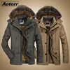Men's Fur Collar Windproof Parkas Winter Militory fashion Jacket Men Thick Casual Outwear Jacket Plus Size 6XL Velvet Warm Coat ► Photo 1/6