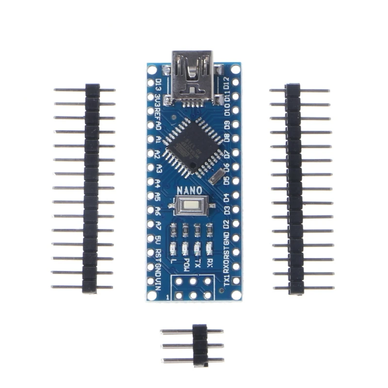 

For USB Nano V3.0 ATmega328 CH340G 5V 16M Micro-controller Board No Cable