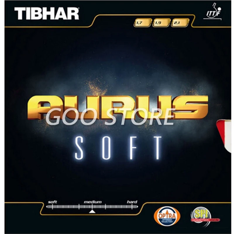 

TIBHAR AURUS SOFT Table Tennis Rubber Germany Fast attack loop pimples in with sponge ping pong tenis de mesa