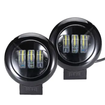 

6D Lens 5 Inch Round Square Led Work Light 12V For Car SUV Trucks 4x4 Offroad Motorcycle Auto Working Driving Lights