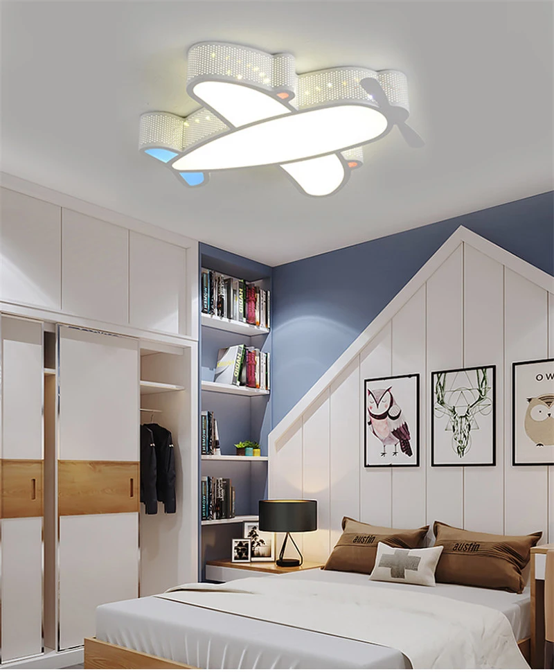 Cartoon Airplane Kids Ceiling Light