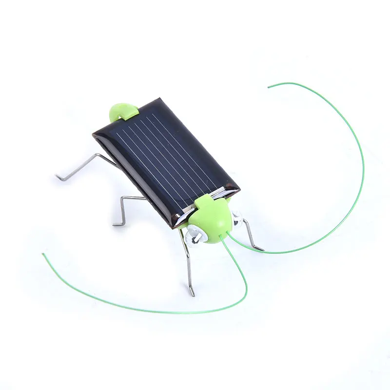 Kinder Solar Spielzeug Energie Crazy Robot Set Bildungs Gadget Grasshoper #R 