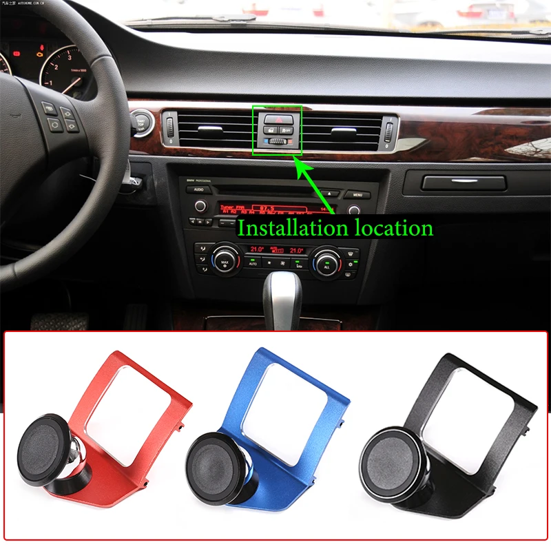 

Car Air Vent Mobile Phone Holder Navigation Bracket Aluminum Alloy For BMW 3 Series E90 E92 E93 2005-2012 Car Accessory Interior