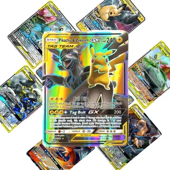 

TOMY 200 PCS Pokemon TAG TEAM Card Lot Featuring 80 tag team 20 mega 20 ultra beast Gx