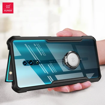 Перейти на Алиэкспресс и купить Ударопрочный чехол XUNDD для Reno ACE Realme X2 Pro, прозрачный чехол, защитный бампер с воздушной подушкой, мягкий чехол для OPPO Reno 2, чехол