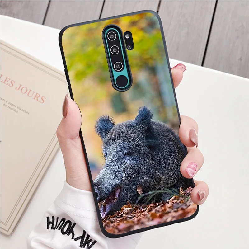 Lợn Rừng Silicone Ốp Lưng Điện Thoại Redmi Note 9 8 7 Pro S 8T 7A Bao