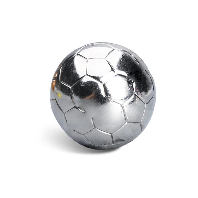 11XC Soccer Ball Shape Whiskey Stone Chilling Rocks Stainless Steel Reusable Ice Cubes for Cooling Wine Drinks Beverage Drinking |