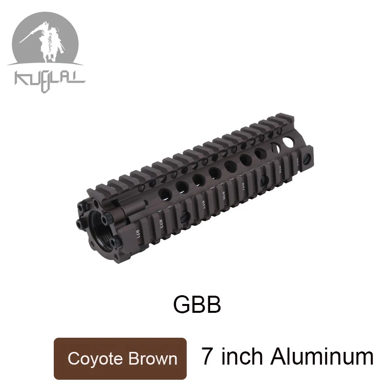 Алюминиевый жесткий слой анодированный MK18 RISII " 9" 1" страйкбол handguard черный CB тактический рельс для AEG GBB гель-бластер - Цвет: MK18 7 In Coyote GBB