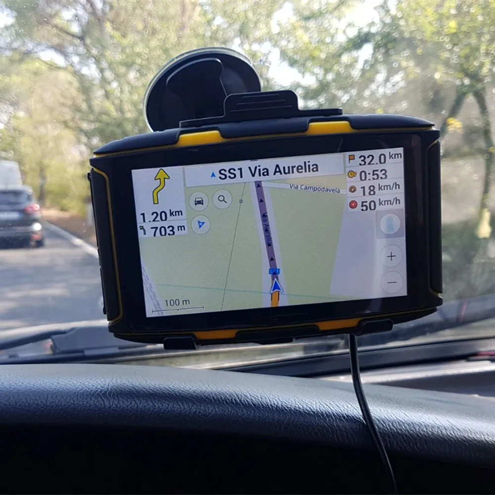 Водонепроницаемый Автомобильный мотоцикл Android GPS навигация IP67 WIFI Bluetooth 4 0 с Play Store
