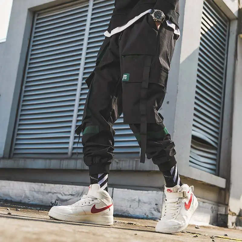 Cargo Pants Men Polyester Comfortable 