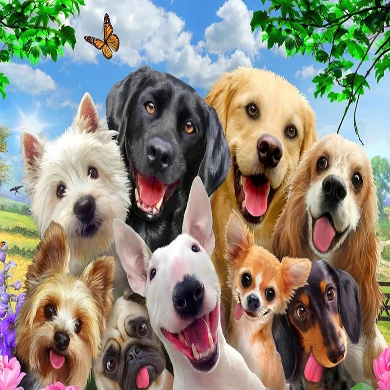3D-Wallpaper-Cute-Cartoon-Lawn-Dog-Animal-Photo-Wall-Murals-Children-Kids-Bedroom-Backdrop-Wall-Home (3)