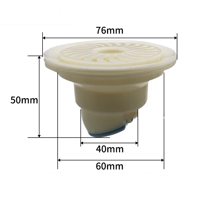 Bathroom Floor Drain Core Sewer Deodorant Sealing Ring Kitchen Floor Strainer Plug Trap Siphon Sink Water Plug Trap Filter 76cm
