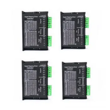 

4pcs/batch DM556D stepper motor driver is suitable for NEMA17/23 2-phase hybrid stepper motor below 5.6A for CNC milling