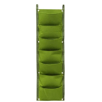 

Vertical Planting and Greening Project, Three-Dimensional Wall-Mounted Planting Bag, Non-Woven 7-Plant Bag
