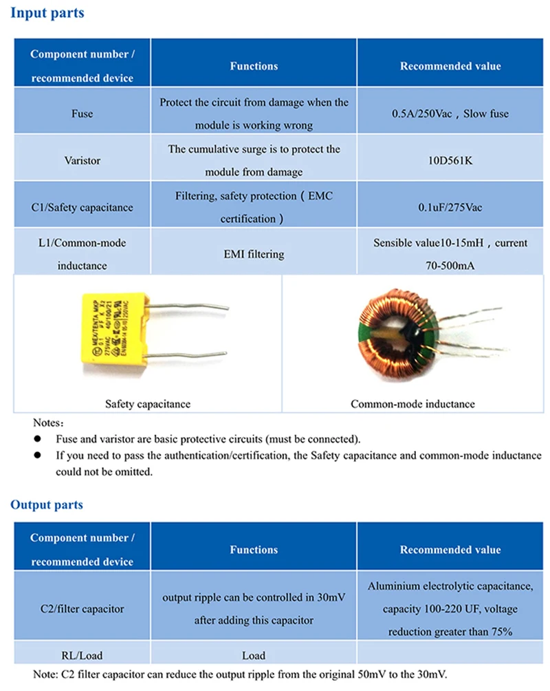 5W ac dc