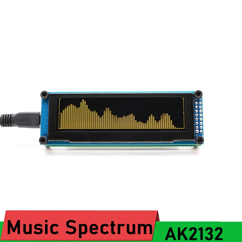 AK2132 OLED дисплей для музыкального спектра анализатор уровня звука Индикатор ритма