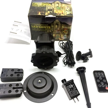 

16 Patterns Lens Light Projector Spotlight Lamp Wall Tree Decoration Waterproof