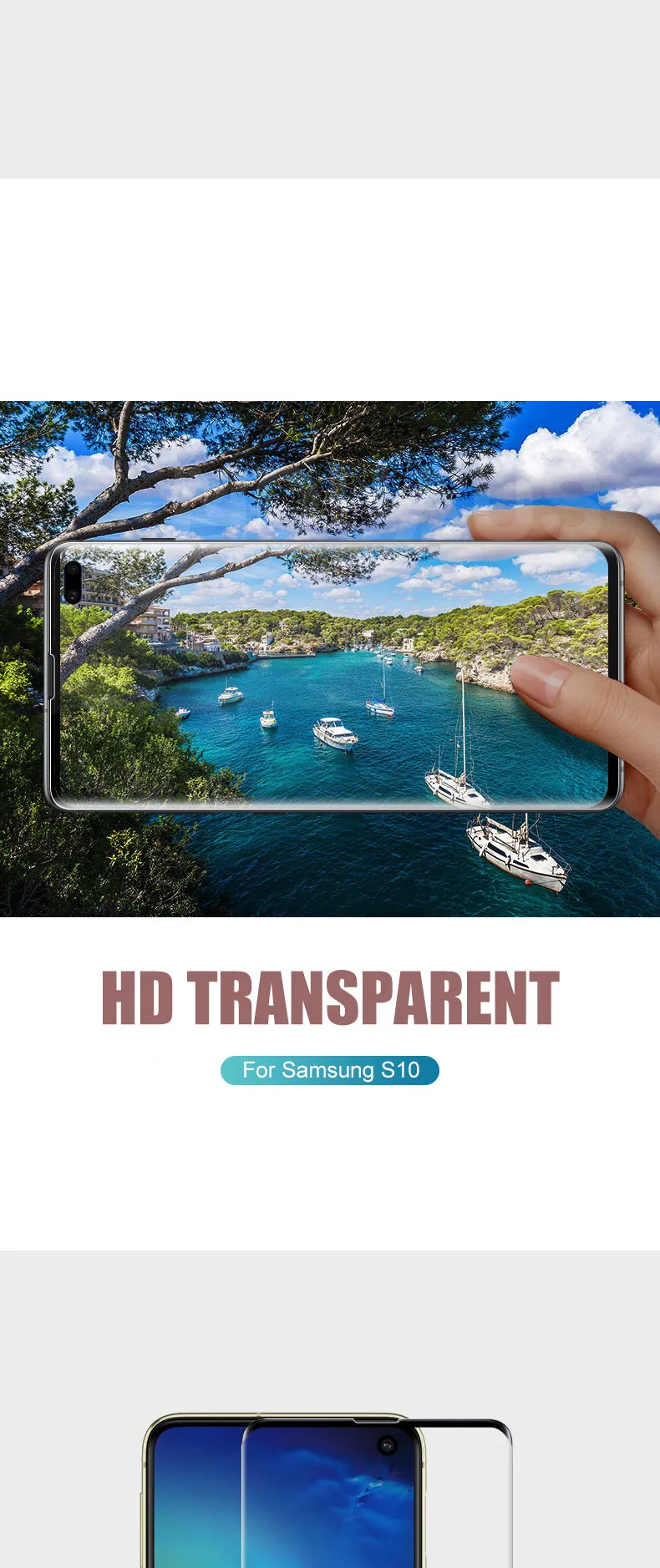 100D изогнутое закаленное стекло для samsung Galaxy S10 S9 S8 Plus S10e Lite Защита экрана для samsung Note 10 Pro 9 8 стеклянная пленка