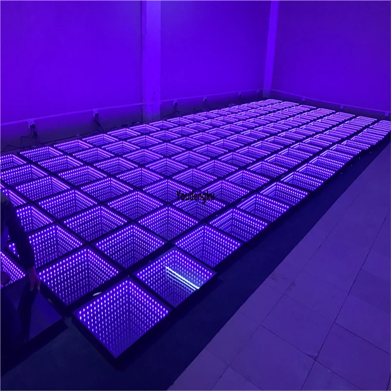 RGB Led Dance Floor Wedding Club 3D Interactive Dance Floor Light ...