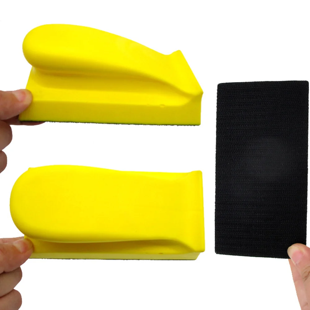 Новая мягкая пена шлифовальный диск держатель наждачная бумага подложка полировальная подушка ручной шлифовальный блок инструменты шлифовальная площадка для крюка и петли диска