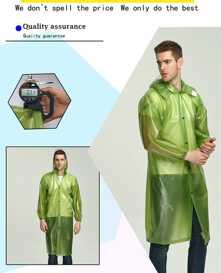 PVC Waterproof Raincoat Suit Outdoor Fishing Fashion Labor Raincoat Unisex Riding Motorcycle Rainwear Suit Adult Rain Coat Jack