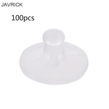 

100pc Clear Rubber Earring Safety Back Bullet Clutch Earring Pad Jewelry Finding