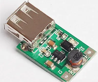 Устройство зарядное USB сделай сам 1 шт. с повышающим модулем от 2-5 в до 5 В 500 мА 2 А |