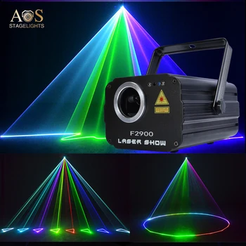 

1800mW RGB Animation Laser Projector DMX512 3D Scanner DJ Light 2000 Patterns Disco Party Holiday Stage Dance KTV Show Bar Hall