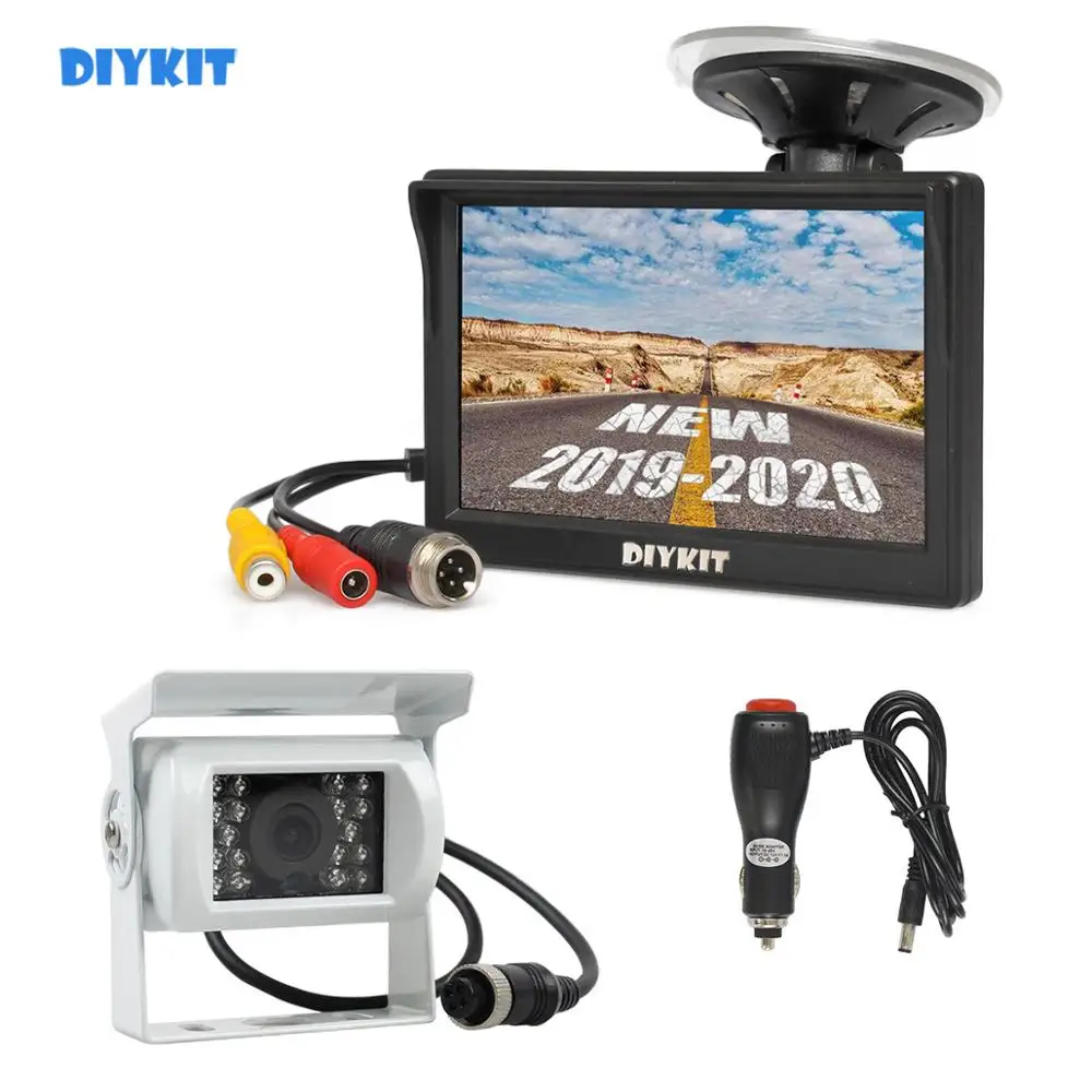 DIYKIT 5 "HD Реверс заднего вида автомобиля монитор водостойкий CCD ночного видения резервная камера автобус; грузовик; легковой автомобиль