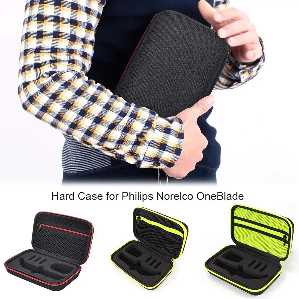 

Travel Shaver Storage Bag Razor EVA Hard Case Portable Shockproof Waterproof Men Razor Carrying Box For Philips Norelco OneBlade
