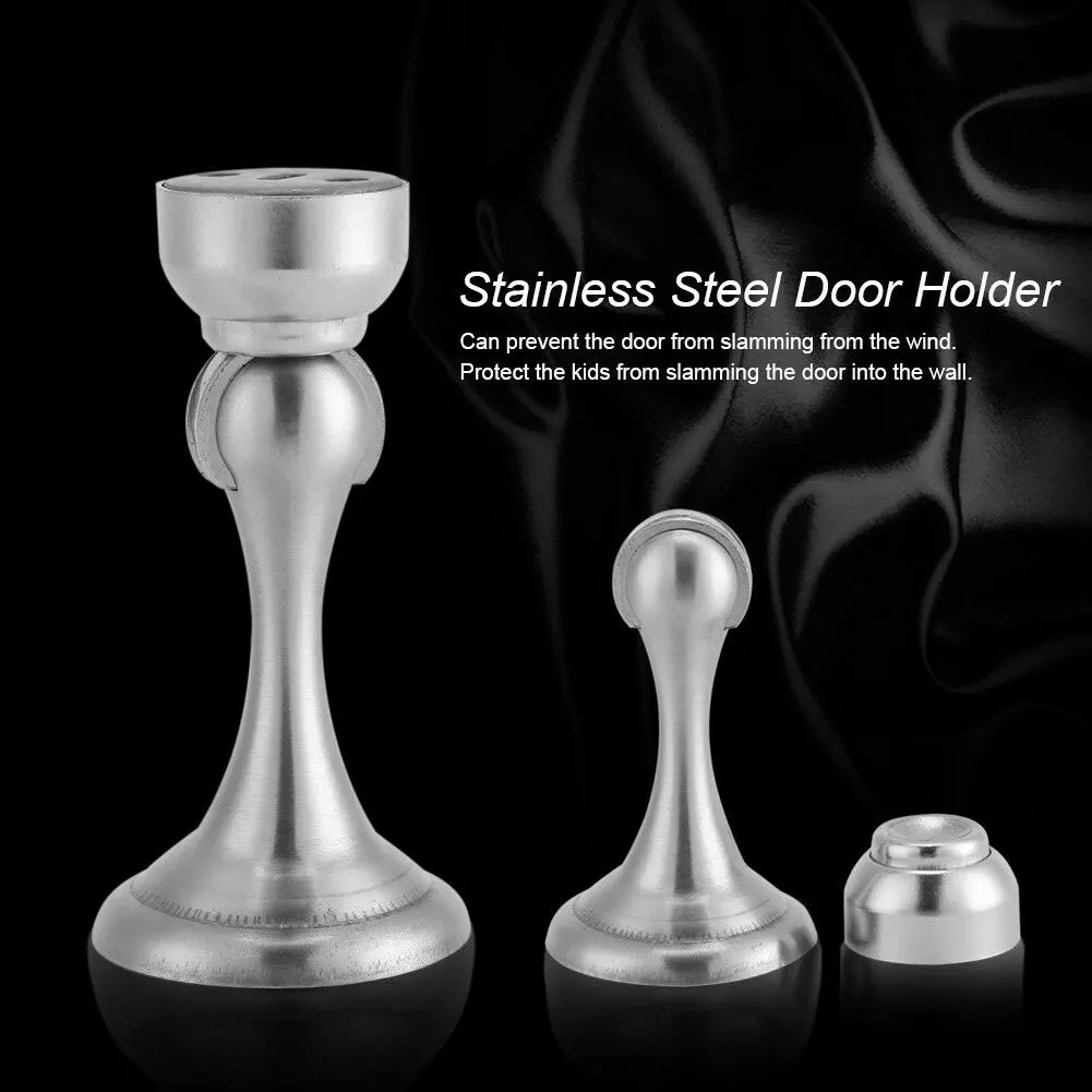 304 Stainless Steel Thickened Magnetic Door Stopper Doorstop Furniture Hardware Noiseless Doormagnet Door Holder Home Accessory