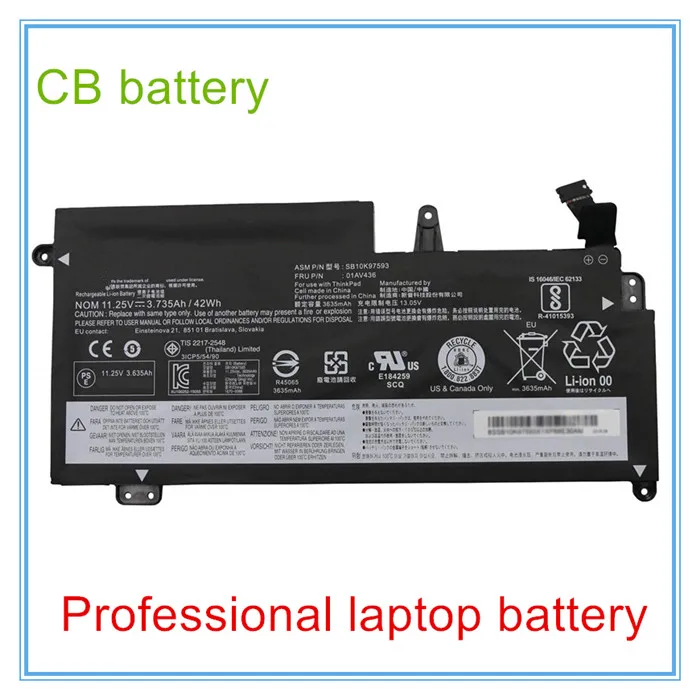 Оригинальное качество Батарея для S2 13 SB10K97593 01AV402 SB10K97594 01AV437 01AV436 SB10K97593