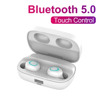 

Lakukom Wireless Bluetooth Earphone S11 Fingerprint Waterproof Stereo Sound Earphone Noise Cancelling With 3500mAh Charging Box