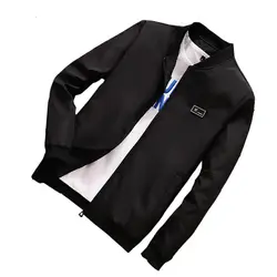 URBANFIND Высококачественная Осенняя мужская куртка с воротником-стойкой ветровка плюс размер M-4XL мужские синие бейсбольные куртки